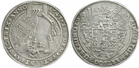 Altdeutsche Münzen und Medaillen
Braunschweig-Wolfenbüttel
August der Jüngere, 1635-1666
Reichstaler 1643, Zellerfeld. 7. Glockentaler. Var. mit kl...
