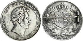 Altdeutsche Münzen und Medaillen
Braunschweig-Wolfenbüttel
Wilhelm, 1831-1884
Vereinsdoppeltaler 1856 B. Zum 25jährigen Regierungsjubiläum. Als Bro...