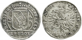 Altdeutsche Münzen und Medaillen
Bremen-Stadt
24 Grote 1666. sehr schön. Jungk 578. 