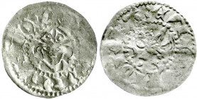 Altdeutsche Münzen und Medaillen
Dorpat, Bistum
Dietrich III. Damerow 1378-1400
Örtug o.J. für das Bistum Dorpat. Mithrierter Kopf v.v./Schwert und...