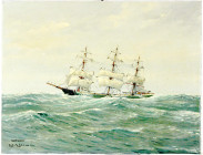 Altdeutsche Münzen und Medaillen
Elbing
Varia
Gemälde "Nordwest", nach 1924, von Eduard Edler (1887 Elbing bis 1969 Hamburg). Darstellung eines Dre...