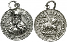 Altdeutsche Münzen und Medaillen
Erzgebirge
Tragbare Silbergussmedaille 1551 von Nickel Milicz. Brb. Christi mit Reichsapfel/Lamm Gottes mit Fahne. ...