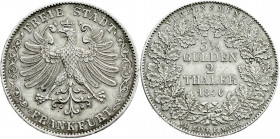 Altdeutsche Münzen und Medaillen
Frankfurt-Stadt
Doppeltaler 1846. sehr schön/vorzüglich, kl. Randfehler. Jaeger 23. Thun 131. AKS 2. 