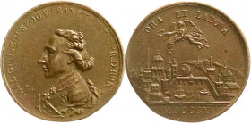 Altdeutsche Münzen und Medaillen
Frankfurt, unter Protektorat
Carl Theodor von Dalberg, 1806-1810
Bronzemedaille 1810, unsign. Stempel von L`Allema...