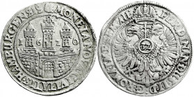 Altdeutsche Münzen und Medaillen
Hamburg-Stadt
Reichstaler 1620, mit Titel Ferdinands II. Mmz. Affenkopf (Matthias Mörsch). Wir Gaed. 393, jedoch am...