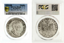 Altdeutsche Münzen und Medaillen
Hessen-Darmstadt
Ludwig I., 1806-1830
Kronentaler 1825 HR (Hector Roessler). Im PCGS-Blister mit Grading MS 63 (da...