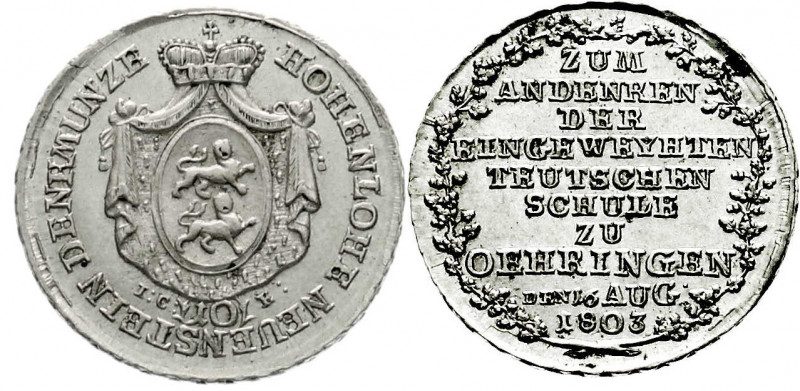 Altdeutsche Münzen und Medaillen
Hohenlohe-Neuenstein-Öhringen
Ludwig Friedric...