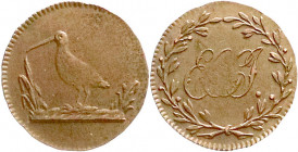Altdeutsche Münzen und Medaillen
Isenburg-Büdingen
Ernst Casimir III., 1801-1848
Schnepfenheller o.J. (1824). sehr schön. Jaeger 7. 