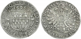 Altdeutsche Münzen und Medaillen
Köln-Stadt
2/3 Taler (Gulden) 1695 PN. sehr schön, kl. Schrötlingsfehler am Rand. Noss 545. Davenport. 473. 