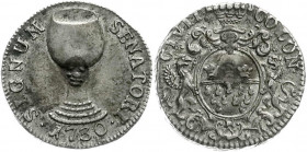 Altdeutsche Münzen und Medaillen
Köln-Stadt
Ratszeichen 1730 Silber mit Kupferstift.
vorzüglich. Noss 618. 