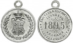Altdeutsche Münzen und Medaillen
Kurland
Russisches Territorium, bis 1918
Tragbare Zinnmedaille 1895. Ausstellung in Mitau (Jelgawa). Russische und...