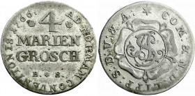 Altdeutsche Münzen und Medaillen
Lippe, Grafschaft
Simon August, 1734-1782
4 Mariengroschen 1766 BS. sehr schön. Ihl/Schwede 511. 