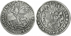Altdeutsche Münzen und Medaillen
Mansfeld-vorderortische Linie zu Friedeburg
Peter Ernst, Bruno, Gebhard und Johann Georg, 1587-1601
Taler 1596 GM....