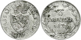 Altdeutsche Münzen und Medaillen
Nassau
Wilhelm, 1816-1839
3 Kreuzer 1831. gutes vorzüglich. Jaeger 39. AKS 50. 