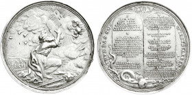 Altdeutsche Münzen und Medaillen
Nürnberg-Stadt
Silbermedaille o.J.(um 1700) von Hautsch. Moses und die 10 Gebote. 40 mm; 17,75 g.
sehr schön/vorzü...