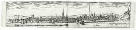 Altdeutsche Münzen und Medaillen
Osnabrück
Stadt
Kupferstich o.J. (1572) von Georg Braun. Stadtansicht. Blattausschnitt, 50 X 10 cm.
III, gefaltet...