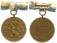 Altdeutsche Münzen und Medaillen
Osnabrück-Dissen, Stadt
Tragbare Bronzemedaille an Bandschleife 1926 zum 50j. Bestehen der Homann Margarinewerke. 3...