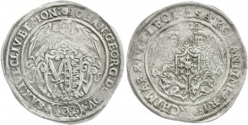 Altdeutsche Münzen und Medaillen
Sachsen-Albertinische Linie
Johann Georg I., 1615-1656
Kippertaler zu 40 Groschen 1622 Mzz. Eichel am Zweig, klein...