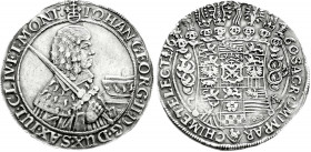Altdeutsche Münzen und Medaillen
Sachsen-Albertinische Linie
Johann Georg II., 1656-1680
Erbländischer Reichstaler 1660 CR, Dresden. 29,19 g.
vorz...