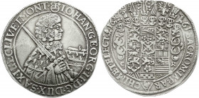Altdeutsche Münzen und Medaillen
Sachsen-Albertinische Linie
Johann Georg II., 1656-1680
Erbländischer Taler 1661 CR, Dresden. gutes sehr schön, fe...
