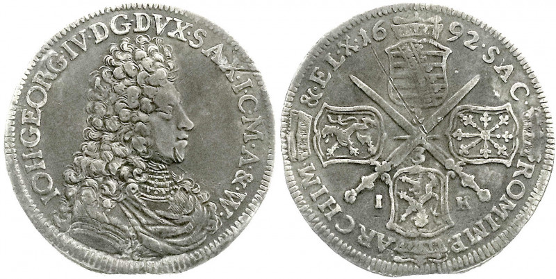 Altdeutsche Münzen und Medaillen
Sachsen-Albertinische Linie
Johann Georg IV.,...