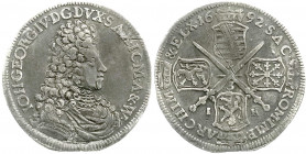 Altdeutsche Münzen und Medaillen
Sachsen-Albertinische Linie
Johann Georg IV., 1691-1694
2/3 Taler 1692 IK, Dresden. sehr schön, Kratzer, schöne Pa...