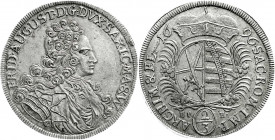 Altdeutsche Münzen und Medaillen
Sachsen-Albertinische Linie
Friedrich August I., 1694-1733
2/3 Taler 1696 EPH, Leipzig.
vorzüglich. Kahnt 113. Da...