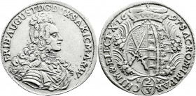 Altdeutsche Münzen und Medaillen
Sachsen-Albertinische Linie
Friedrich August I., 1694-1733
2/3 Taler 1697 IK, Dresden. fast vorzüglich, selten. Sl...