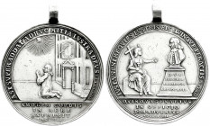 Altdeutsche Münzen und Medaillen
Sachsen-Albertinische Linie
Friedrich August II., 1733-1763
Silbermedaille im Talergewicht von Höckner 1748 auf da...