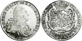 Altdeutsche Münzen und Medaillen
Sachsen-Albertinische Linie
Friedrich Christian, 1763
Taler 1763 IFoF, Leipzig. sehr schön. Buck 14ac. Slg. Merseb...