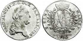 Altdeutsche Münzen und Medaillen
Sachsen-Albertinische Linie
Friedrich August III., 1763-1806
Konventionstaler 1790 IEC, Dresden. vorzüglich. Buck ...