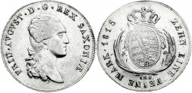 Altdeutsche Münzen und Medaillen
Sachsen-Albertinische Linie
Friedrich August I., 1806-1827
Taler 1815 IGS, Dresden. gutes vorzüglich. Jaeger 22. A...