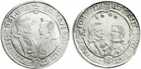 Altdeutsche Münzen und Medaillen
Sachsen-Altenburg
Johann Philipp und seine drei Brüder, 1603-1625
Reichstaler 1606. sehr schön/vorzüglich, eingeri...