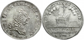 Altdeutsche Münzen und Medaillen
Sachsen-Gotha-Altenburg
Friedrich II., 1691-1732
1/3 Taler 1730 auf 200 Jahre Augsburger Konfession.
vorzüglich, ...