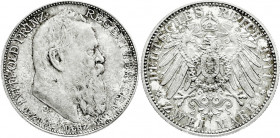 Reichssilbermünzen J. 19-178
Bayern
Luitpold 1911-1912
2 Mark 1911 D. Zum 90 jähr. Geb.
Erstabschlag/Polierte Platte, schöne Patina. Jaeger 48. ...