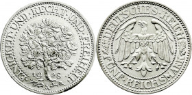 Weimarer Republik
Kursmünzen
5 Reichsmark Eichbaum Silber 1927-1933
1928 A. vorzüglich/Stempelglanz. Jaeger 331. 