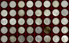 Münzen der Deutschen Demokratischen Republik
Gedenkmünzen der DDR
40 X 10 Mark 1981, Hegel.
prägefrisch, teils Patina. Jaeger 1581. 