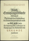 Orden und Ehrenzeichen
Deutschland
Drittes Reich, 1933-1945
Konvolut von 20 Ehrenurkunden des Reichsnährstandes, viele blanko, andere verliehen zum...