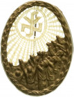 Orden und Ehrenzeichen
Deutschland
Drittes Reich, 1933-1945
Ovales Messingabzeichen mit Plauener Stickerei des NSV. 50 X 38 mm.
vorzüglich, selten...