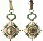 Orden und Ehrenzeichen
Jugoslawien
Königreich
Komturkreuz zum Kronenorden 1929 am blauen Halsband.
vorzüglich, Emaillechip