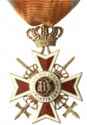 Orden und Ehrenzeichen
Rumänien
Orden der Krone Rumäniens. Ritterkreuz 1881 am Band.
vorzüglich