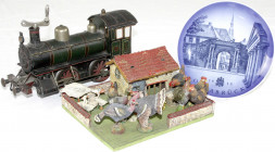 Varia
Spielzeug
Lots
Blechspielzeug-Lokomotive, Hersteller GBN (Gebrüder Bing, Nürnberg), Spur I Baujahr ca. 1925/1934 (Schlüssel anbei), kl. Delle...