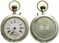 Varia
Uhren
Taschenuhren
Schweizer Herren-Taschenuhr "open face" ab 1892. Hersteller Aeby, Bellenot & Co., Biel und Lyss, Schweiz. 46 mm.
technisc...