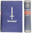 Literatur
Drittes Reich, 1933-1945
Hitler, Adolf. Mein Kampf. München 1939. Jubiläumsausgabe zum 50. Geburtstag Hitlers. Prachteinband blaues Leder ...