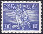 Briefmarken
Ausland
Vatikan
500 L Flugpostmarke 1948, postfrische Erhaltung. Mi. 650,-€.
** Michel 148. 