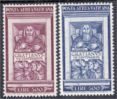 Briefmarken
Ausland
Vatikan
800 Jahre Decretum Gratiani 1951, postfrische Luxuserhaltung. Mi. 400,-€.
** Michel 185-186. 
