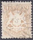 Briefmarken
Deutschland
Altdeutschland
9 Kreuzer 1873, sauber gestempelt mit Wasserzeichen X, Luxuserhaltung, tiefst geprüft Schmitt BPP.
gestempe...