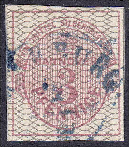 Briefmarken
Deutschland
Altdeutschland
3 Pf. / 1/3 Sgr. 1856, allseits breitr...