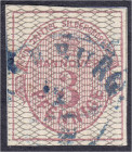 Briefmarken
Deutschland
Altdeutschland
3 Pf. / 1/3 Sgr. 1856, allseits breitrandig auf Briefstück, b (Netzwerk grau), Kabinetterhaltung, tiefst gep...