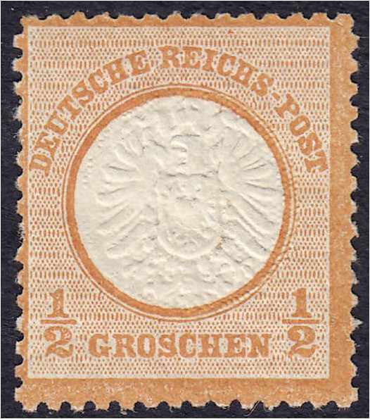 Briefmarken
Deutschland
Deutsches Reich
1/2 Groschen großer Brustschild 1872,...